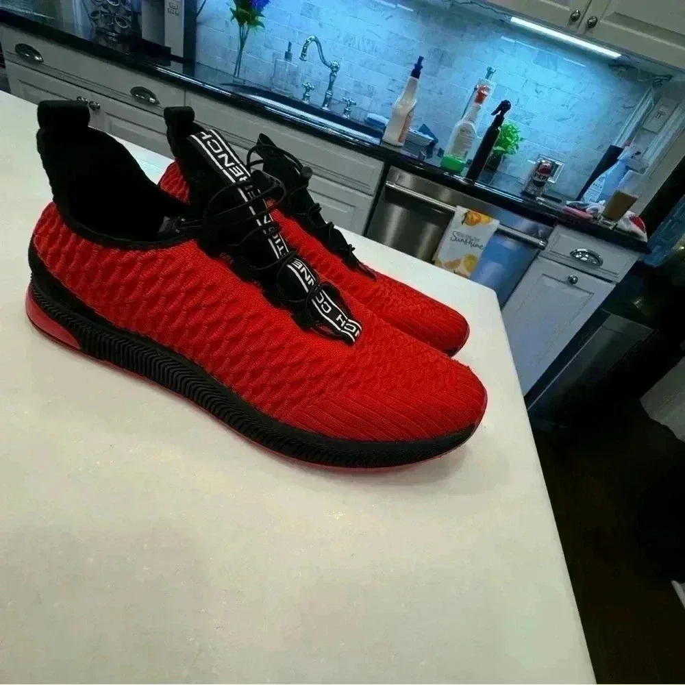 French Connection men’s Cannes sneakers. Red & black size 10